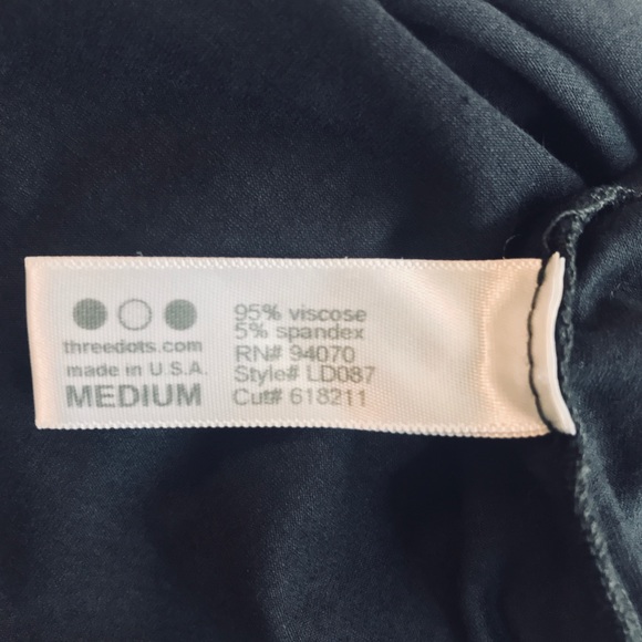 Three Dot Black Sleeveless Wrap Top - Picture 5 of 6